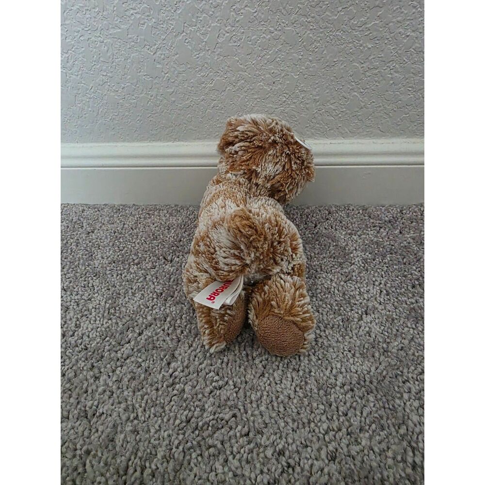 Stuffed Brown Puppy dog Aurora Brand
